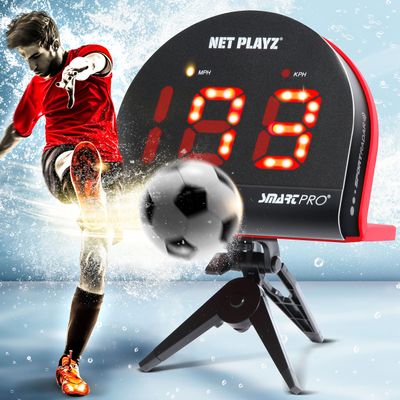 Soccer Gifts Speed Radar - Measure Shot Speed Shot-Power Detection, Sport Radar Gun (Hands-Free) Sensors | Training Aids, Gadget Gear & Equipment