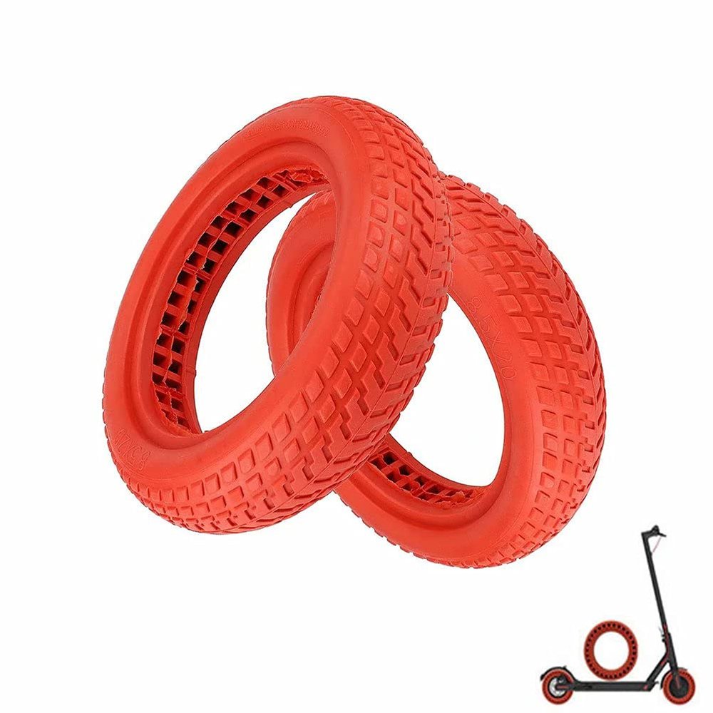 WANGFENG Scooter Replacement Wheels 8 1/2x2, 8.5 inch Solid Scooter Tire, Electric Scooter Wheels Explosion-Proof High Elastic Compatible with Xiaomi M365 Electric Scooter, Set of 2