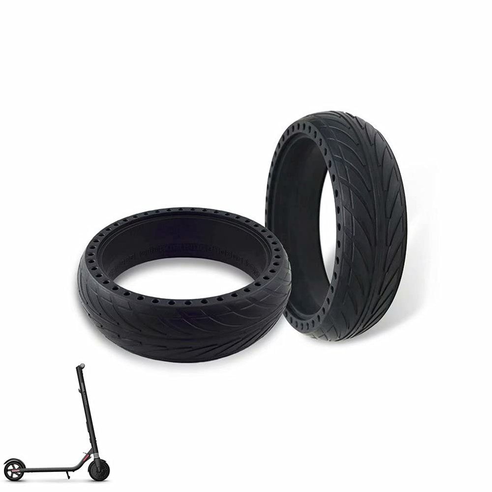 WANGFENG Scooter Replacement Wheels 8x2.125, Solid Tire Replacement for Electric Scooter Front or Rear, Honeycomb Explosion-Proof Tire Compatible with Xiaomi Mi9/Ninebot ES2 Scooter, 2Pcs