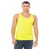 Unisex Retail Fit Sideseamed Jersey Tank Top, Neon Yellow, Small view 1
