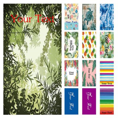 JCETUNO Microfiber Towels - Quick Dry Camping, Sports, Beach, Backpacking, Yoga, Gym, Travel Towel - Soft, Compact, Lightweight, Sand Free, Trees Leaves