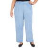 Alfred Dunner Women's Plus-Size Womens Corduroy Pull-On Straight Leg Regular Length Pant Size 24W Wedgewood view 1