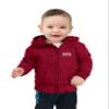 Little King NCAA Boys/Girls Infant Full Zip Cotton Fleece Hoodie Sweatshirt with Embroidered Team Logo-Mississippi State-Maroon-12 Months view 1