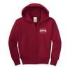 Little King NCAA Boys/Girls Infant Full Zip Cotton Fleece Hoodie Sweatshirt with Embroidered Team Logo-Mississippi State-Maroon-12 Months view 2