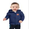 Little King NCAA Boys/Girls Infant Full Zip Cotton Fleece Hoodie Sweatshirt with Embroidered Team Logo-Auburn-Navy-6 Months view 1
