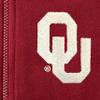 Little King NCAA Boys/Girls Infant Full Zip Cotton Fleece Hoodie Sweatshirt with Embroidered Team Logo-Oklahoma-Crimson-6 Months view 3