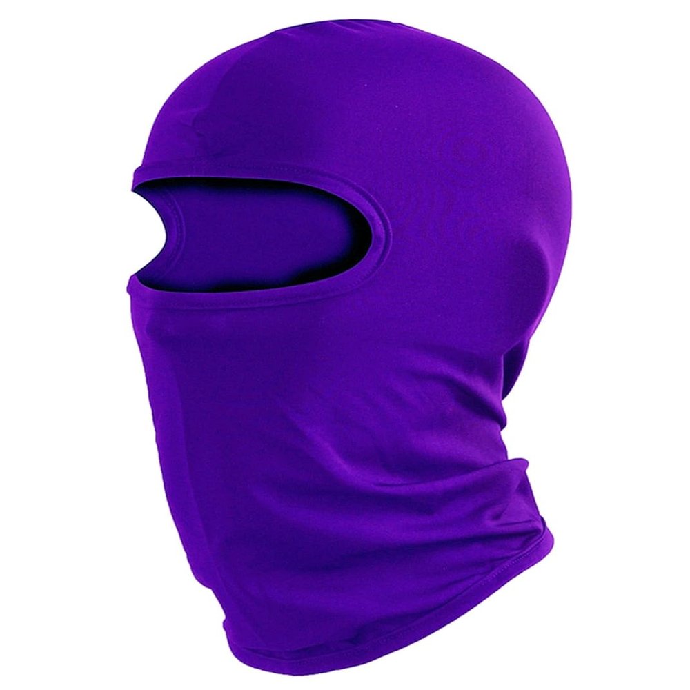 Balaclava Ski Mask Head Mask Full Face Mask Windproof Face Cover Sun UV Protection Scarf Men Women Outdoor Sport Cycling Cap (Purple)