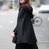 tuduoms Women's Winter Cloak Hood Woolen Cape Halloween Party Open Front Cardigans Thick Coat Short Poncho Halloween Costumes view 4