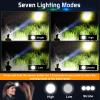 Aikertec Headlamp Rechargeable, Super Bright Headlamp for Adults, 7 Modes, Zoomable, IP68 Waterproof Head Flashlight for Camping Hunting Fishing (Batteries Included) view 3