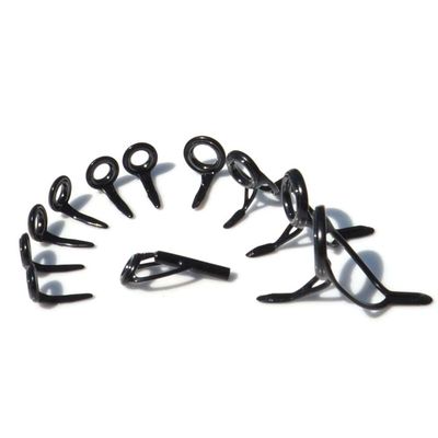 SeaGuide 11pcs Casting Guide Set LS Ring Stainless Steel BXBLSG10 BXMLSG BXULST Rod Building Component Repair Fishing Pole DIY Accessory (Top4TubeID1.6mm)
