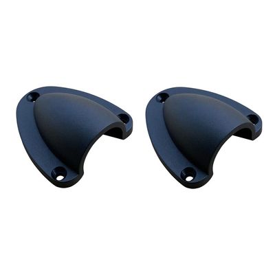 Berfi Life 2Pieces Marine Wire Cable Vent Cover with 6 Screws, Plastic Clamshell Vent Clam Shell Vent Cover for Boat Yacht