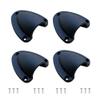 Berfi Life 4Pieces Marine Wire Cable Vent Cover with 12 Screws, Plastic Clamshell Vent Clam Shell Vent Cover for Boat Yacht view 1