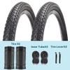 Bike Tire, 26"x 2.125" Folding Beach Cruiser Replacement Bicycle Tire (2 Tires 2 Tubes/Black) view 2