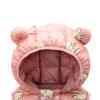 Toddler Baby Boys Girls Sleeveless Jacket Vest Winter Solid Down Coats Ears Hooded Outer Outwear (B-Pink, 6-12 Months) view 3