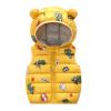 Toddler Baby Boys Girls Sleeveless Jacket Vest Winter Solid Down Coats Ears Hooded Outer Outwear (B-Yellow, 2-3 Years) view 1