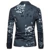 JEsilunmaMY Men's Floral Blazer Jacket Slim Fit Notch Lapel 1 Button Suit Jacket Stylish Business Wedding Prom Dress Blazers (ArmyGreen,X-Large) view 2