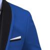 Mens 3 Piece Blazer Sets Stylish 1 Button Shawl Lapel Business Jacket Suits Slimming Wedding Prom Groomsmen Suits (Blue2,X-Small) view 2