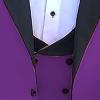 JEsilunmaMY Men's Slimming 3 Piece Suit Casual 1 Button Lapel Business Blazer Set Dinner Wedding Groomsmen Jacket Vest & Pant (Purple1,Small) view 4