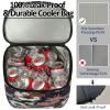 Camping Cooler Backpack 30 Cans, Soft Backpack Coolers Insulated Leak Proof Travel Cooler Bag Waterproof Lunch Picnic Beach Work Trip Thermal Bag Drink Beverage Beer Cooler Floral Painting view 2