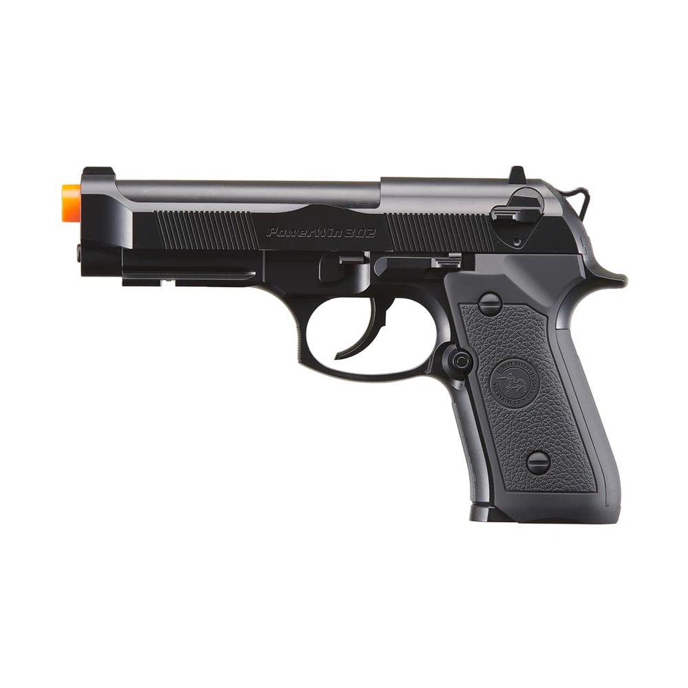 302 Non Blowback M9 Airsoft Co2 Gas Blowback Airsoft Pistol (Color: Black)-WinGun