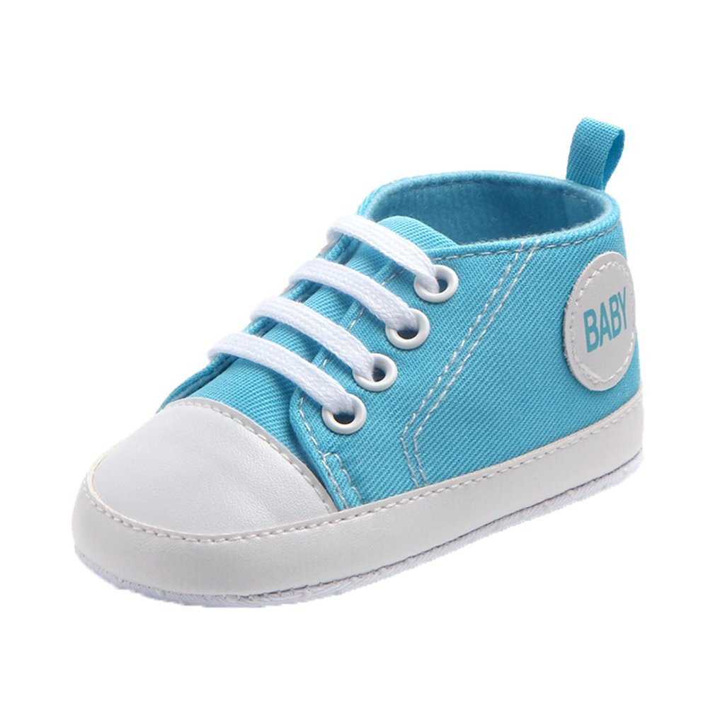24 Months Tennis Shoes Sports Toddler Girls Barefoot Baby Walkers Kids Non-Slip Prewalker First Colour Soild Shoes Boys Shoes Floor The Baby Toddler Infant Baby Boys Blue