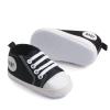24 Months Tennis Shoes Sports Toddler Girls Barefoot Baby Walkers Kids Non-Slip Prewalker First Colour Soild Shoes Boys Shoes Floor The Baby Toddler Infant Baby Boys Black view 4