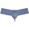 Men's Breathable Hipster Hip Hop Boxer Briefs Underwear Ultimate Bikini Bottoms Panties 1/3 Buttocks 3-Pack(Grey, White, Fruit Yellow) M view 2
