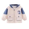 Toddler Baby Boys Girls Winter Coat Clothes Long Sleeve Cute Zip Up Hoodie Striped Coat Jacket Fall (Blue, 18-24 Months) view 1