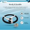 MARINE CITY Polished 316 Grade Stainless Steel Sports Style Tri-Spoke Design Steering Wheel with Center Cap/PU Foam 13-1/2 Inches Diameter  3/4 Inches Tapered Shaft for Marines  Boats (Pack of 1) view 4