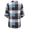 Womens Tops Casual Plaid Blouse Long Sleeve Shirts Lace V-Neck Sweatshirt Christmas Pullover Sweaters 2025 Fall Clothes A-Sky Blue view 4