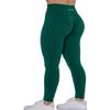 AUROLA Intensify Workout Leggings for Women Seamless Scrunch Tights Tummy Control Gym Fitness Girl Sport Active Yoga Pants (S, Alpine Green) view 1