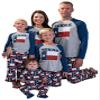 Creative Apparel Concepts Men's Jersey Raglan Long Sleeve Family Pajama Set, Texas Flag, X-Large view 1