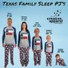 Creative Apparel Concepts Men's Jersey Raglan Long Sleeve Family Pajama Set, Texas Flag, X-Large view 2