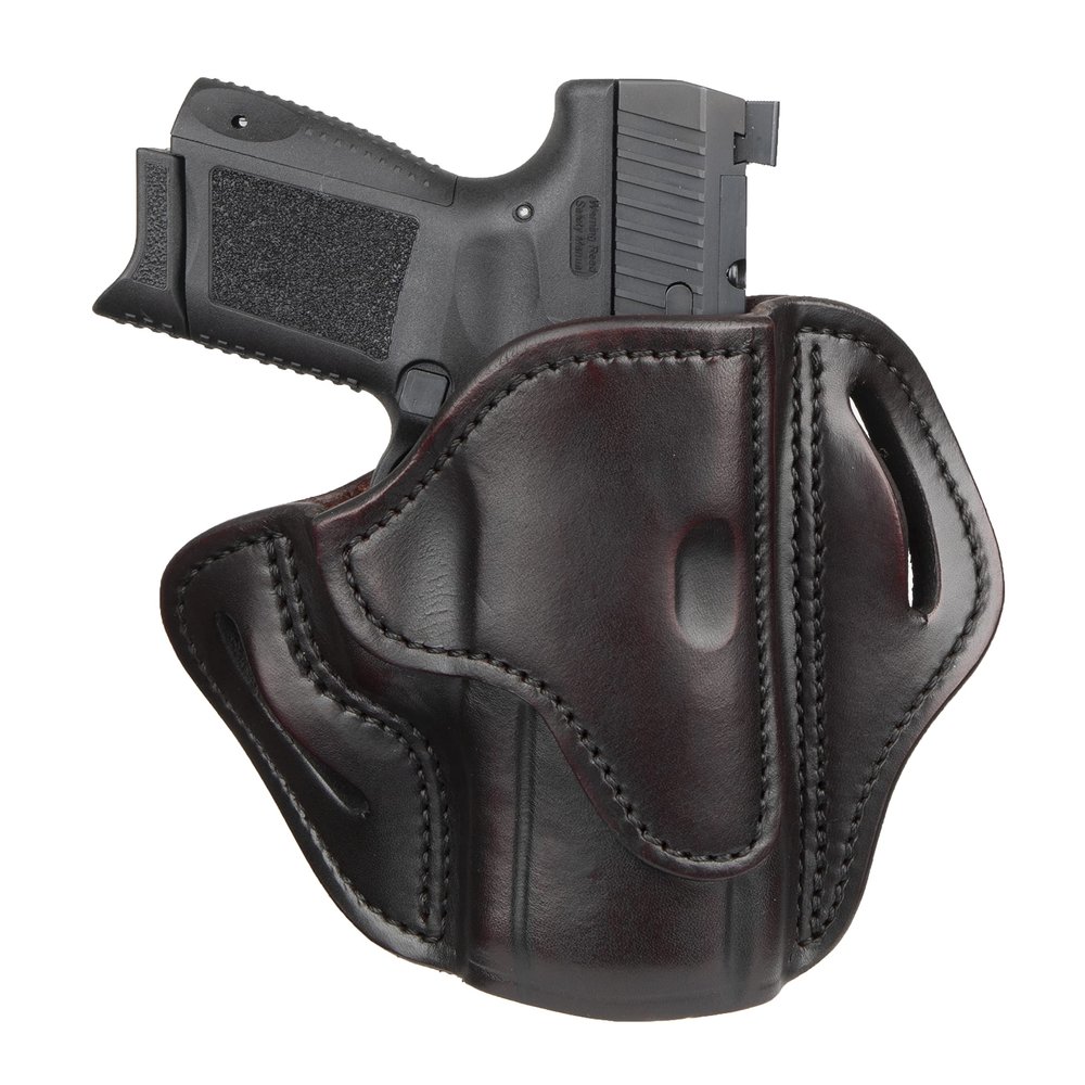 1791 GUNLEATHER P320c Holster, Right Hand OWB Leather Gun Holster for Belts Compatible with Sig Sauer P320c, P229c, HK VP9sk, P2000, 45c and Most compacts with Rails
