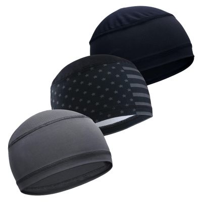 Tough Headwear Skull Cap - Skull Caps for Men - Motorcycle and Bike Helmet Liner - Hard Hat Cooling Hats - No Sweat Head Caps