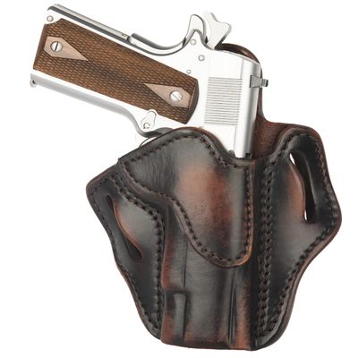1791 GUNLEATHER Optic Ready Holster - OWB CCW G19 Leather Gun Holster for Belts - Right Handed - Compatible with Glock 19, 23, 27, Springfield XDS