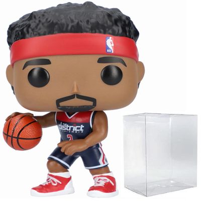 POP NBA: Wizards - Bradley Beal (Alternate Uniform) Funko Vinyl Figure (Bundled with Compatible Box Protector Case), Multicolor, 3.75 inches
