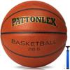 PATTONLEX Basketball Ball  Official Size Composite Leather Indoor/Outdoor Basketball for Men, Women & Girls, with Pump - 28.5 / Size 6-Brown view 1