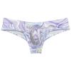 Botmois Men's Breathable Brazilian Bikini Sioft Boxer Briefs Underwear Comfy Enhance Bulge Pouch Cheeky Boxers Hipster 3-Pack(Purple Wave,Dream Color,Oragne Stripe) L view 2
