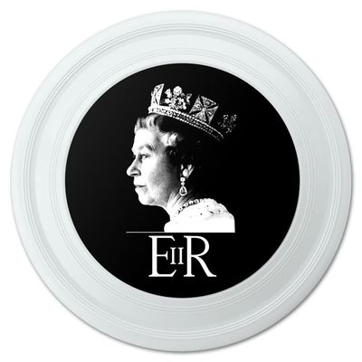 GRAPHICS & MORE Queen Elizabeth II Silhouette Novelty 9" Flying Disc