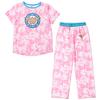 DC Comics Justice League Wonder Woman Big Girls Pajama Shirt and Pants Sleep Set Tie Dye Pink 10-12 view 1