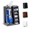 GoSports Premium Wooden Golf Bag Organizer and Storage Rack - Black view 1