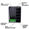 GoSports Premium Wooden Golf Bag Organizer and Storage Rack - Black view 3