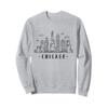 Chicago Skyline Illinois Vintage Sweatshirt view 1