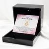 Heart Knot Gold Necklace Luxury Box Birthday Gift for Wife, for Wife, Smokin hot Wife, Necklace Gold Plated Stirling Silver, jewelr view 1