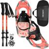 Retrospec Drifter Kids Snowshoes Bundle with Adjustable Trekking Poles - Lightweight Aluminum Hiking Sticks Collapsible for Boys & Girls All Terrain - Walking Sticks with Carrying Bag view 1