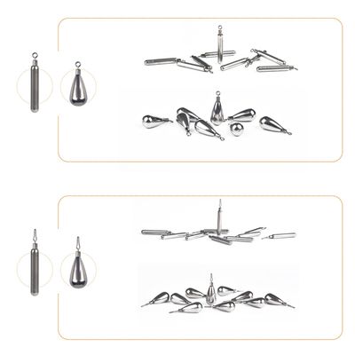 MUUNN 60 Piece Tungsten Dropshot Fishing Weights Kit, Tungsten Free Rig Sinker, Lead Free Fishing Weights Assortment