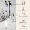 Retrospec unisex teen Snowshoe Trekking Pole Bundle, Brash Blue, 14 US view 4