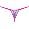 Botmois Men's Micro Bikini Thong Pouch Enhancing Lingerie Breathable G-String Underwear Skimpy Tangas 3-Pack(Light Blue) L view 4