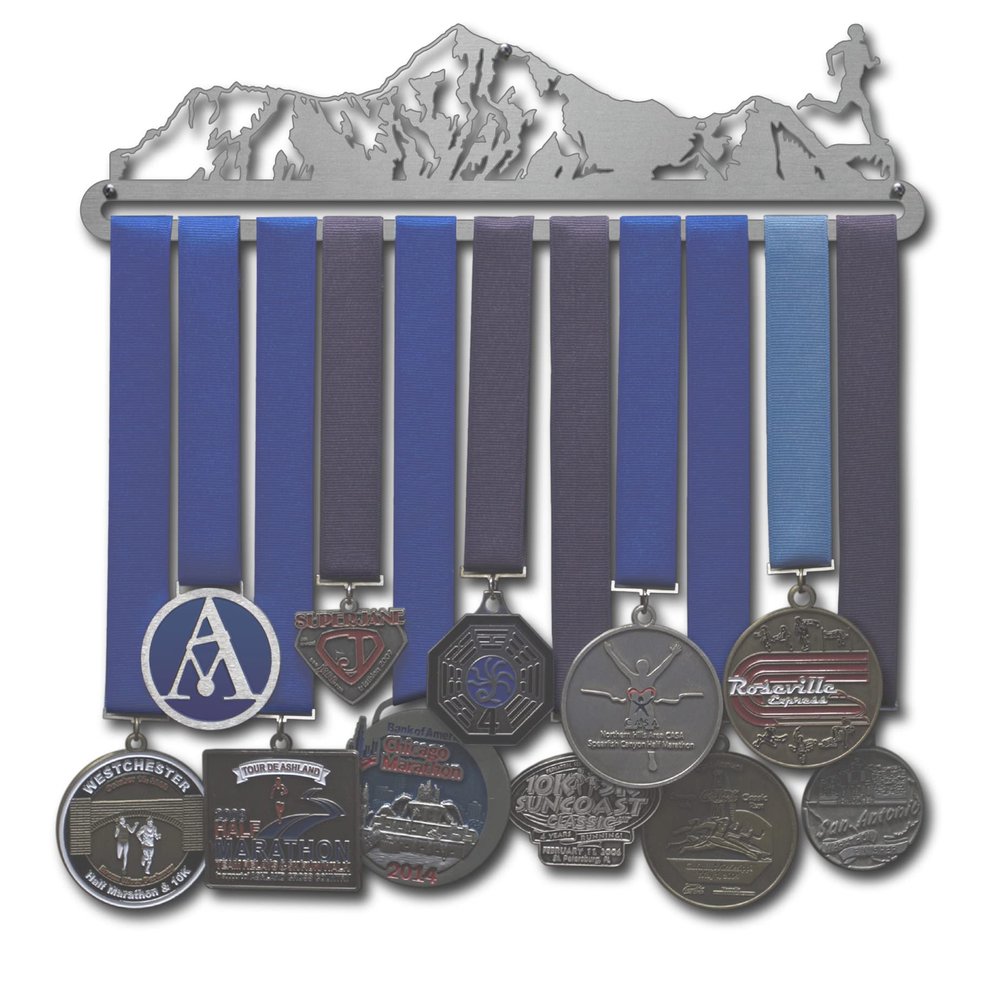Allied Medal Hangers  Mountainscape Male (12 Wide with 1 Hang bar) - Medal Hanger Holder Display Rack - Multiple Variations Offered!